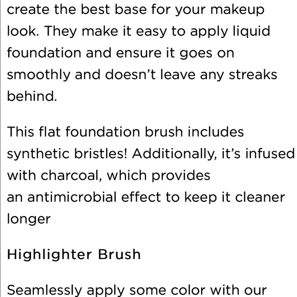 ⭐️HP⭐️ BILLION DOLLAR MAKEUP BRUSH SET NEW IN BOX CHARCOAL INFUSED. - Picture 10 of 15